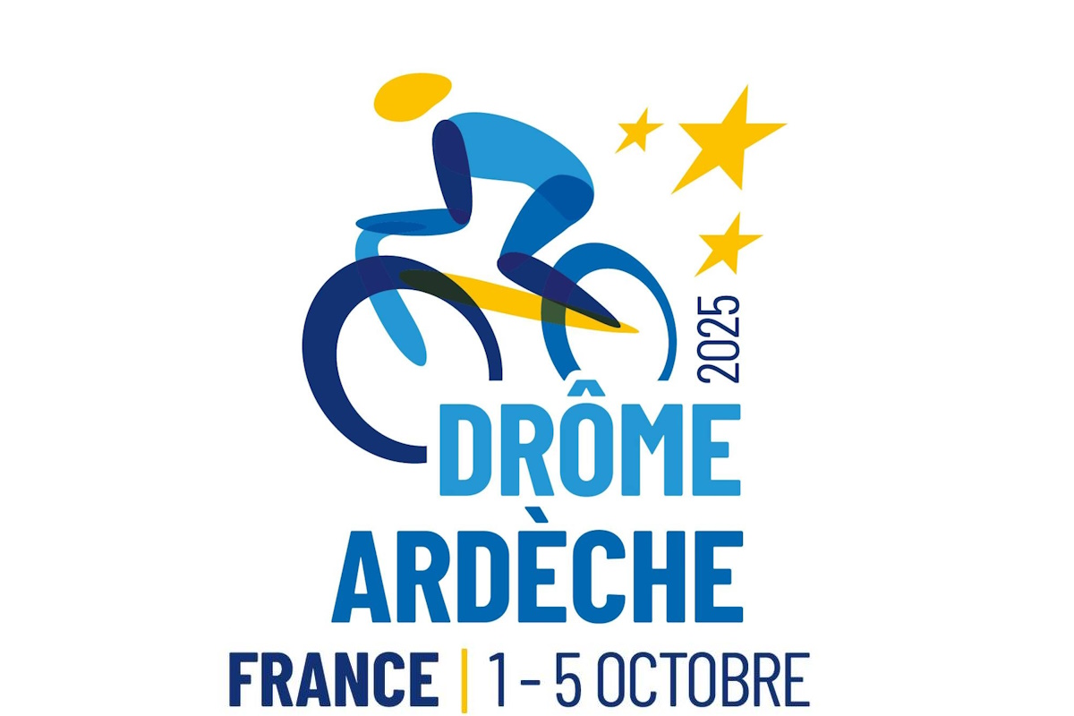 Logo Europei ciclismo Drome Ardeche Francia