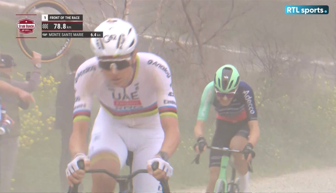 Pogacar Seixas Strade Bianche 2026