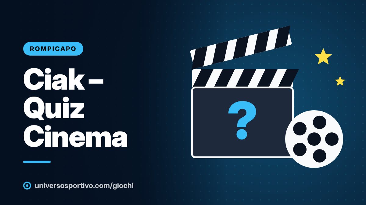 Ciak – Quiz Cinema, gioco online gratis di Universo Sportivo: indovina il film e l'attore