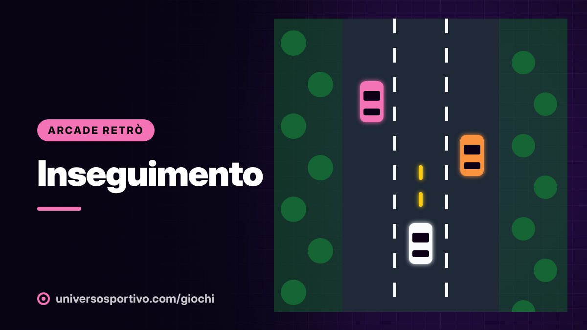 Inseguimento, gioco online gratis di Universo Sportivo: dai la caccia ai nemici lungo la strada