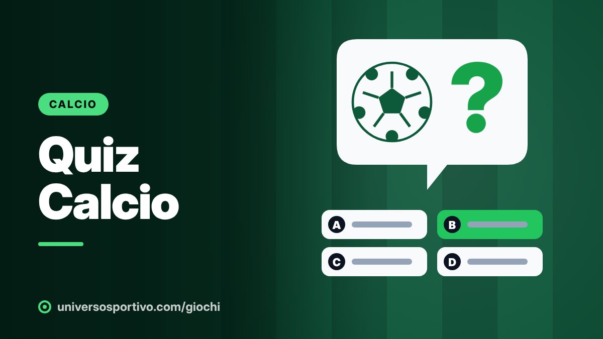 Quiz Calcio, gioco online gratis di Universo Sportivo: ogni giorno un gioco calcistico a sorpresa