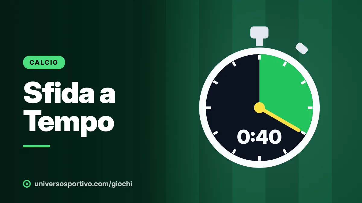 Sfida a Tempo, gioco online gratis di Universo Sportivo: elenca più nomi possibili prima dello scadere