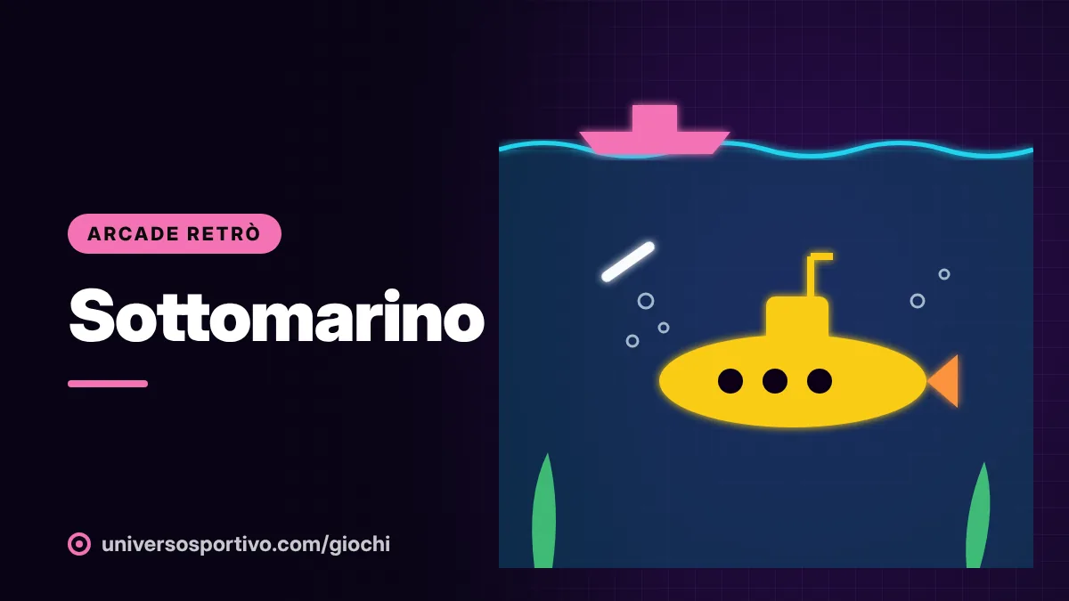 Sottomarino, gioco online gratis di Universo Sportivo: immergiti e affronta i nemici negli abissi